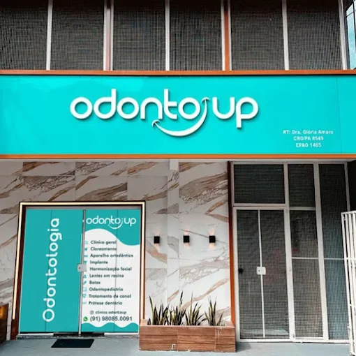 Ambiente clínico moderno da Odonto up
